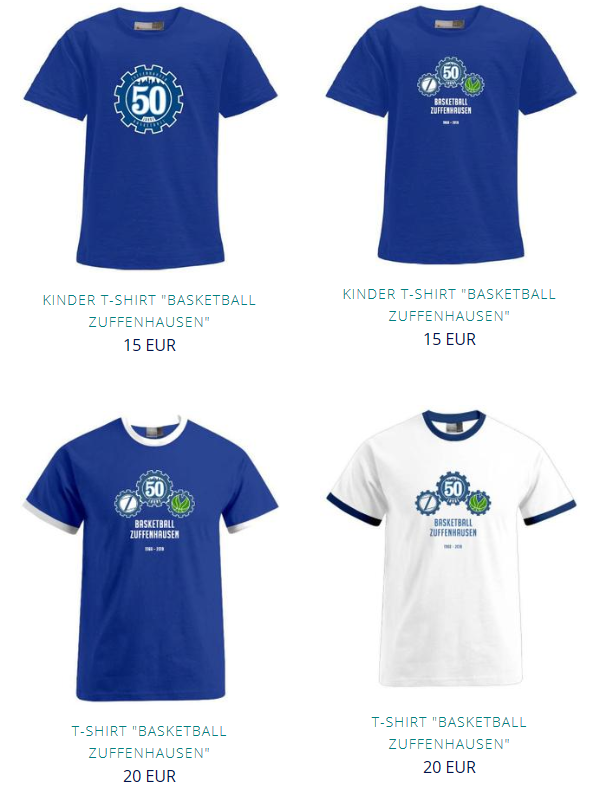 89er TeamShop Jubiläums Artikel