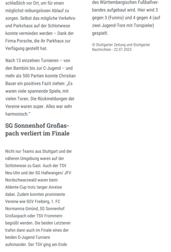 Sommerturnier 2025 2